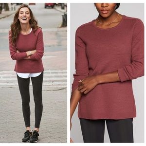 Athleta Thermal Honeycomb Sweater - Size XS